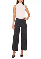 Petite Wide Leg Ponte Pants