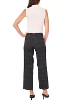 Petite Wide Leg Ponte Pants