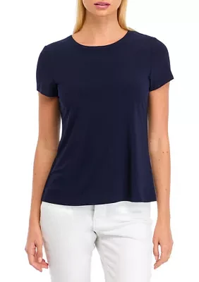 Women's Short Sleeve Solid Top