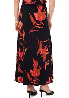 Women's Floral Midi Skirt