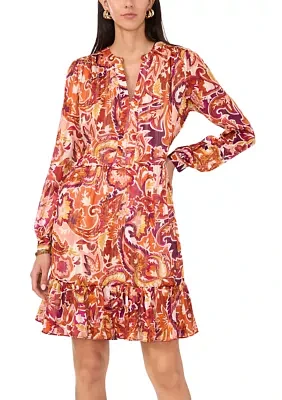 Women's Printed Babydoll Dress