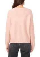 Women's Long Sleeve V-Neck Sequin Sweater