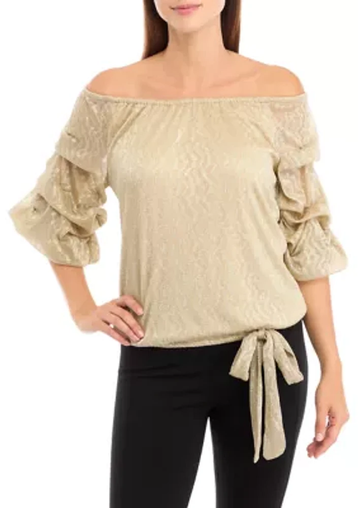 Women's Off the Shoulder Cha Sleeve Top