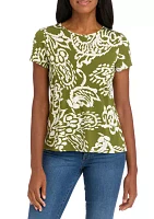 Women's Paisley Printed Top