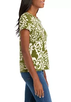 Women's Paisley Printed Top