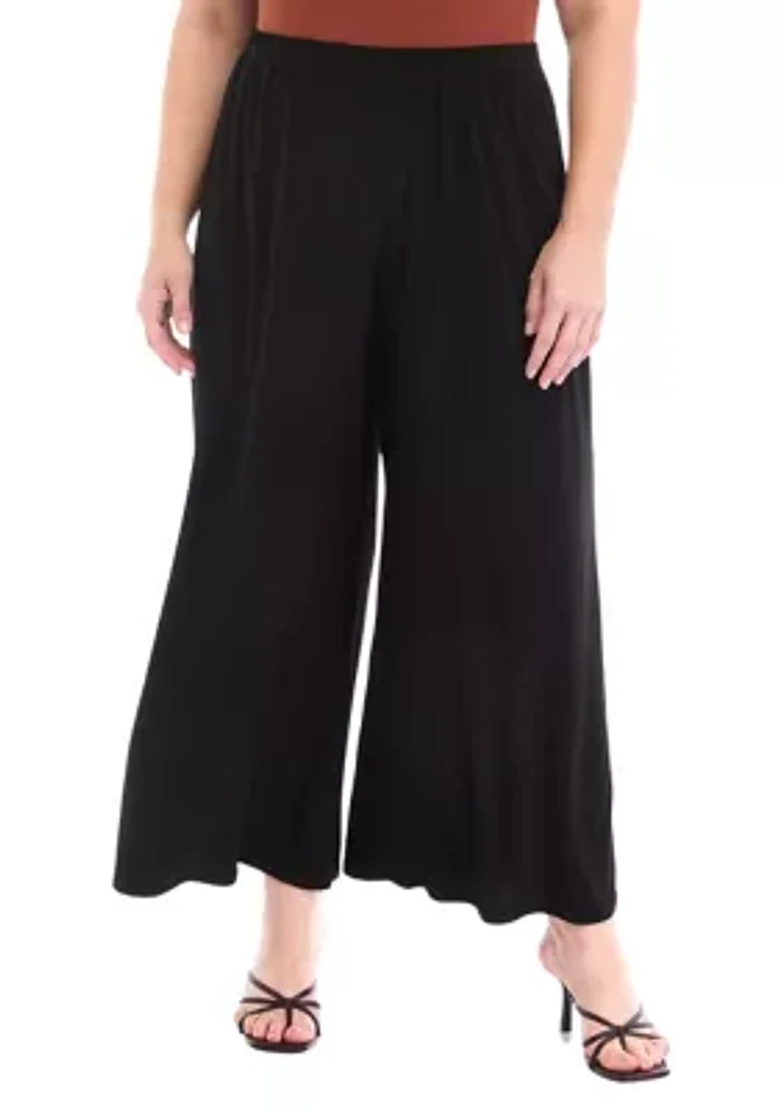 Plus Wide Leg Pants