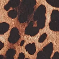 Women's 3/4 Sleeve V-Neck Leopard Print Blouse