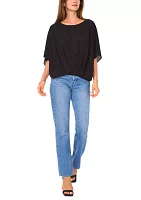 Women's Hi Low Solid Blouse