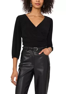 Women's 3/4 Sleeve Wrap Top