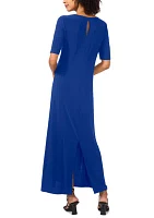 Petite Short Sleeve Maxi Dress