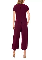 Women's Solid Wide Leg Pants