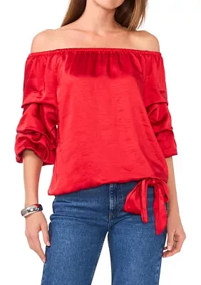 Women's Off the Shoulder Cha Sleeve Top