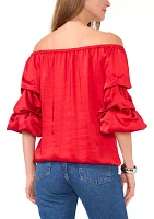 Women's Off the Shoulder Cha Sleeve Top