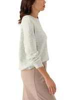 Women's Tipped Dolman Crew Neck Sweater