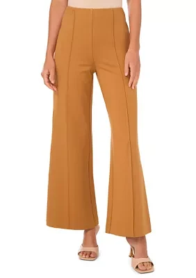 Women's Wide Leg Pull On Ponte Pants