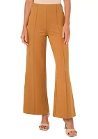 Women's Wide Leg Pull On Ponte Pants