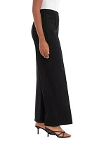 Women's Wide Leg Pull On Ponte Pants