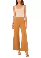 Women's Wide Leg Pull On Ponte Pants