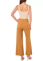 Women's Wide Leg Pull On Ponte Pants