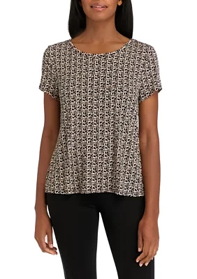 Women's Short Sleeve Printed Top