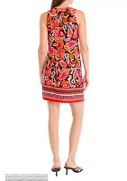 Petite Sleeveless Printed Dress