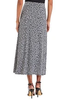 Petite Printed Midi Skirt