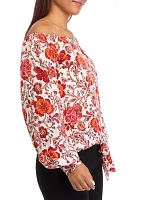 Women's Floral Off the Shoulder Blouse