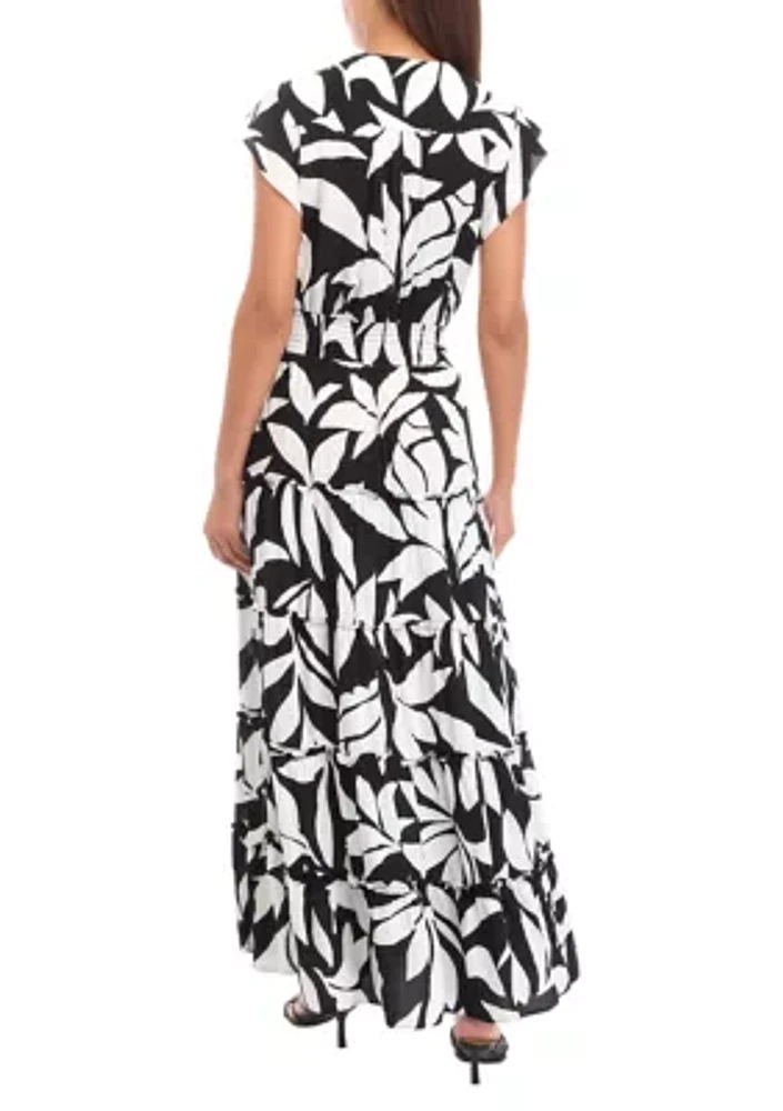 Women's Tropical Floral Challis Dress