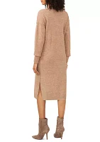 Women's Drop Shoulder Sweater Midi Dress