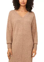 Women's Drop Shoulder Sweater Midi Dress