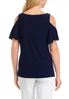 Women's Cold Shoulder Blouse