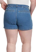 Curvy High Rise Denim Skort