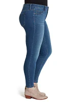 Curvy Kiss Me Super Skinny Faux Pocket Jeans