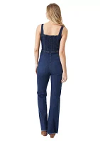 Women's Sleeveless Denim Jumpsuit