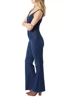 Women's Sleeveless Denim Jumpsuit