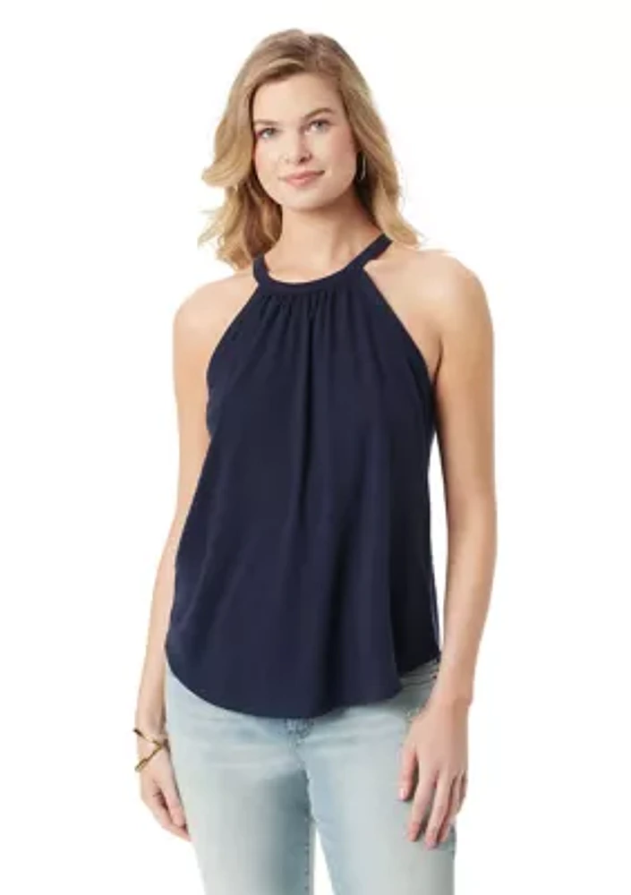 Nyre Sleeveless Halter Knit Top