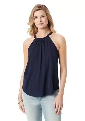 Nyre Sleeveless Halter Knit Top