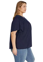 Plus Eloise Woven Blouse