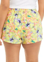 Plus Floral Shorts