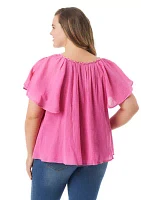 Plus Serenity V-Neck Blouse