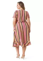 Plus Varsha V-Neck Wrap Dress