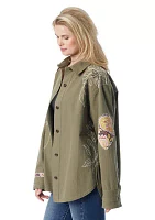 Women's Embroidered Shacket