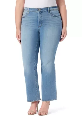 Plus Mid Rise Bootcut Jeans