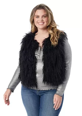 Plus Faux Fur Vest