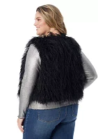 Plus Faux Fur Vest