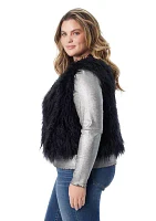 Plus Faux Fur Vest