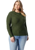 Plus Cable Knit Sweater