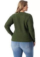 Plus Cable Knit Sweater