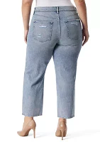 Curvy High Rise Slim Straight Jeans