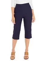 Alfred Dunner Women's Classics S3 Allure Stretch Clamdigger Pants